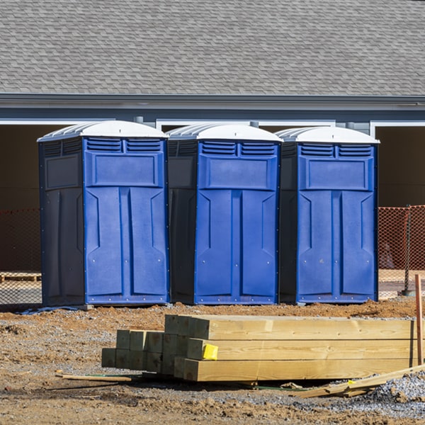 how often are the porta potties cleaned and serviced during a rental period in West Columbia